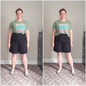 Vintage 90s Talbots High Waist Linen Blend Tailored Bermuda Shorts Sz Medium